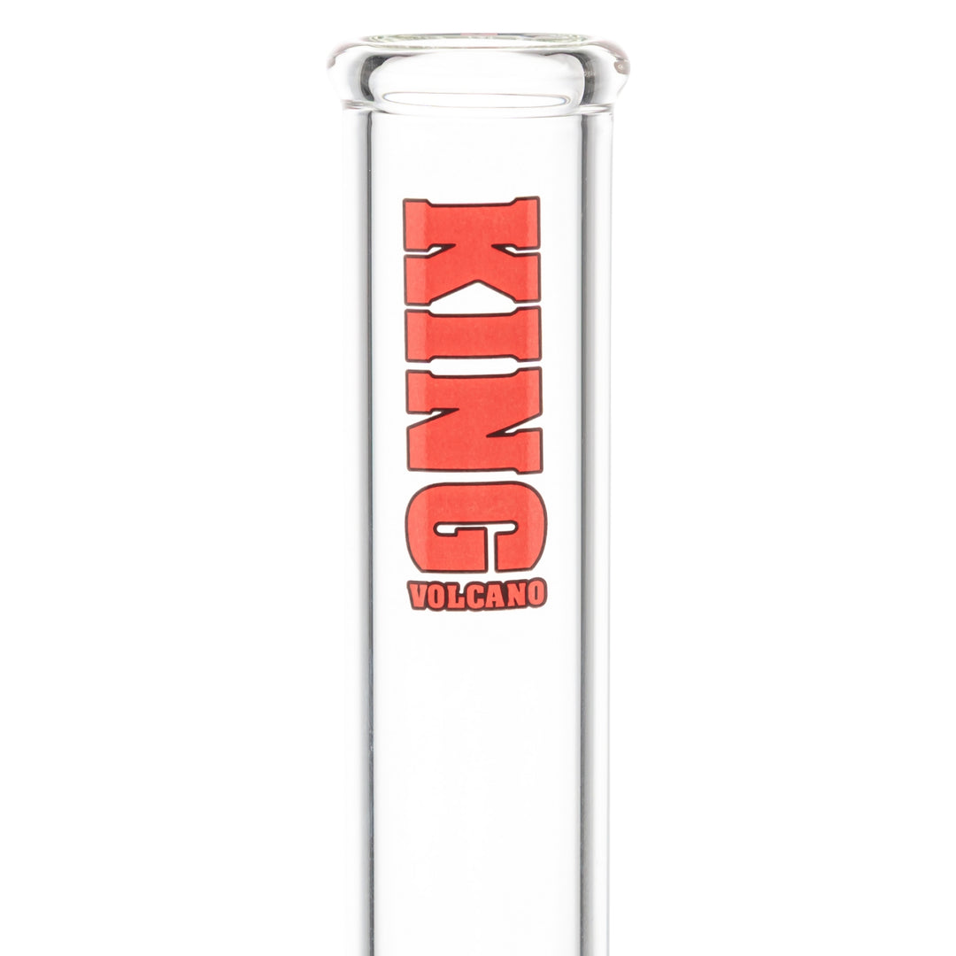 KV 50mm x 12” Beaker Water Pipe Red close-up studio photo - Up N Smoke