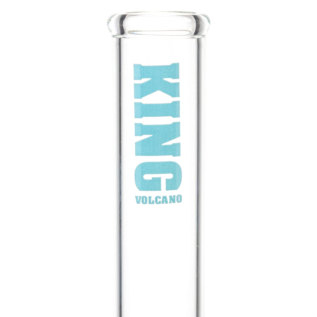 KV 50mm x 12” Beaker Water Pipe Turquoise close-up studio photo - Up N Smoke