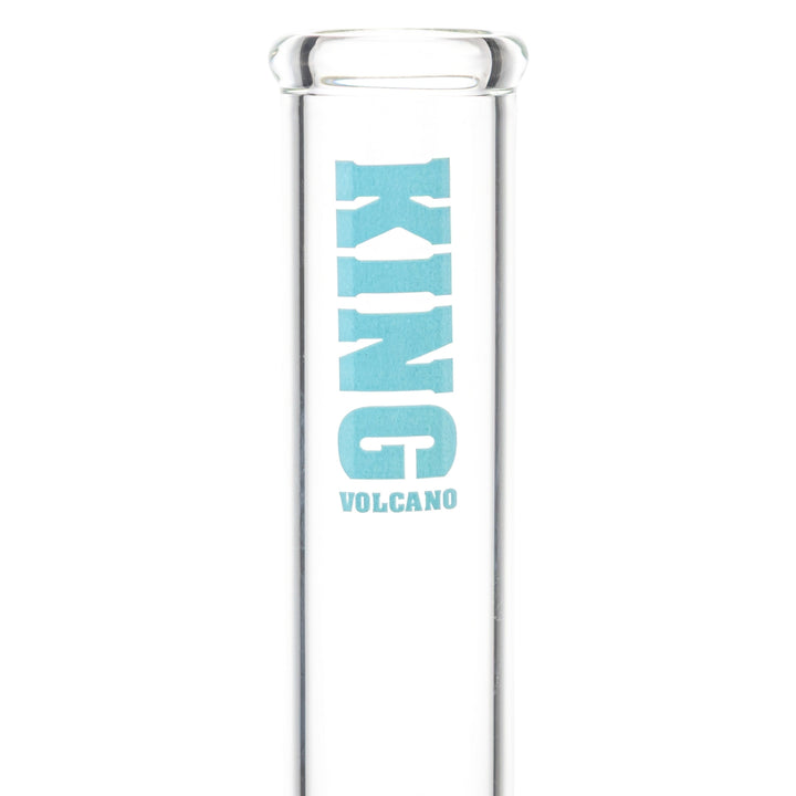 KV 50mm x 12” Beaker Water Pipe Turquoise close-up studio photo - Up N Smoke