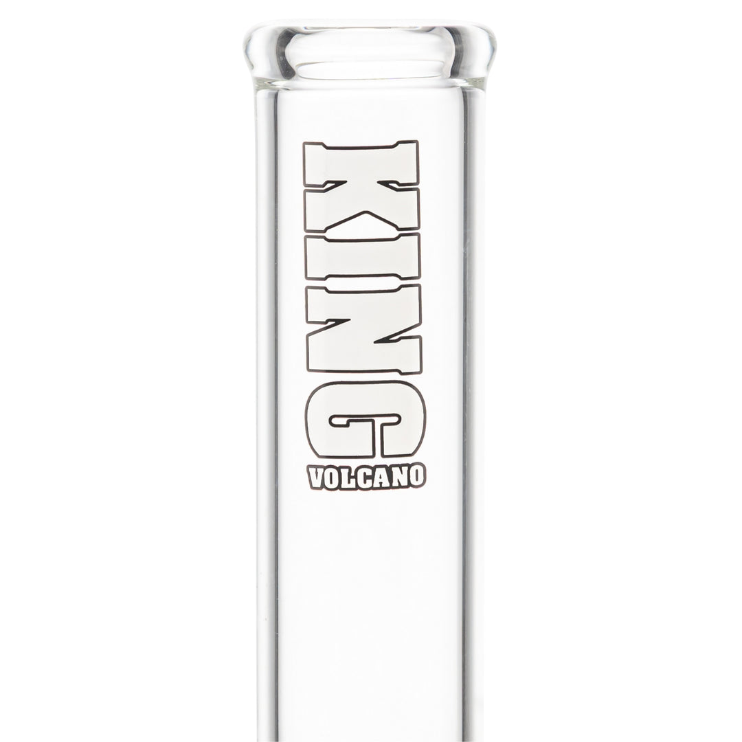 KV 50mm x 12” Beaker Water Pipe White close-up studio photo - Up N Smoke