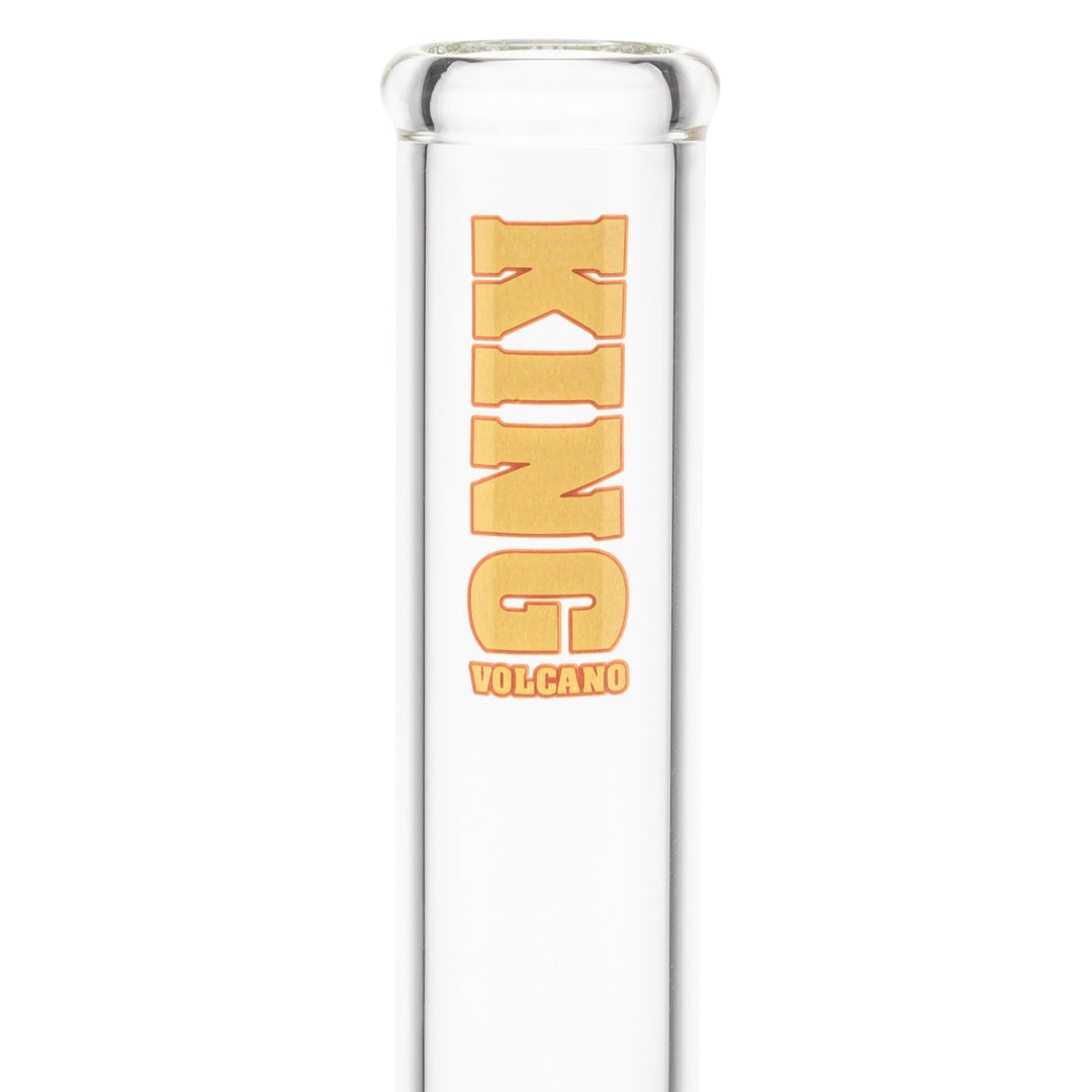 KV 50mm x 12” Beaker Water Pipe Yellow close-up studio photo - Up N Smoke