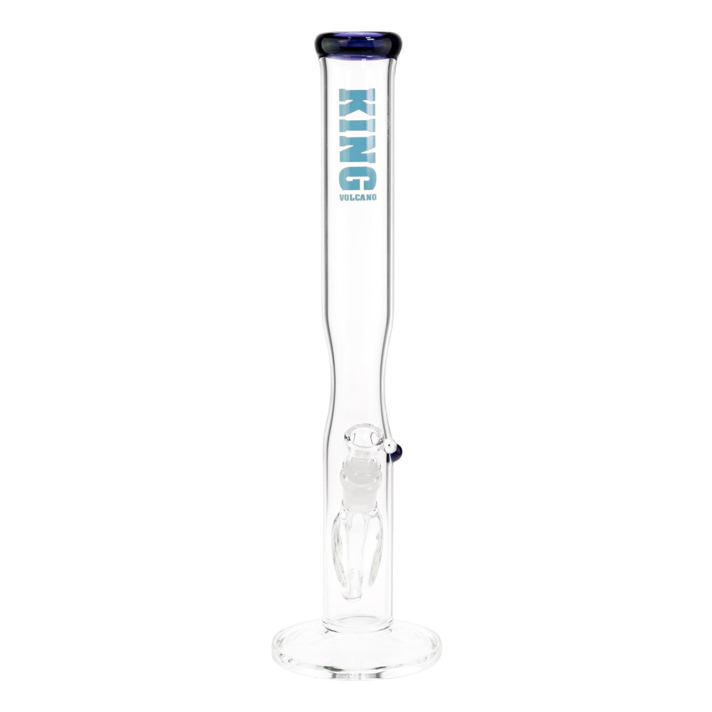 KV 50mm15” Blue Football Flare Slide Water Pipe displayed on a white background front facing - Up N Smoke