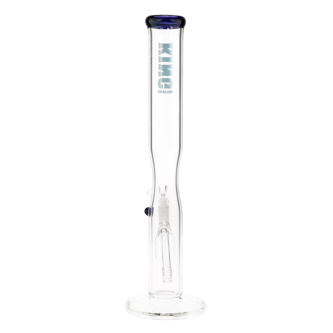 KV 50mm15” Blue Football Flare Slide Water Pipe displayed on a white background back facing - Up N Smoke