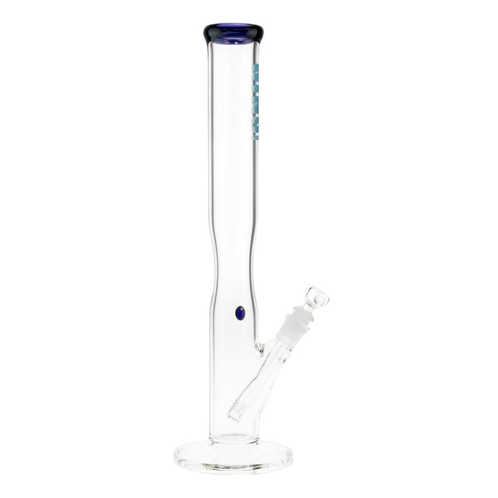 KV 50mm15” Blue Football Flare Slide Water Pipe displayed on a white background right facing - Up N Smoke