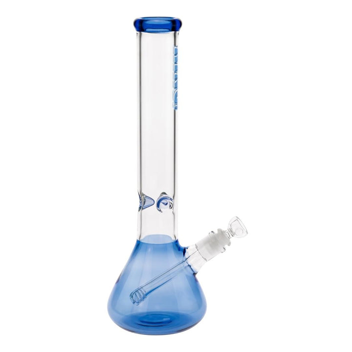 KV 50mmX15” Beaker Water Pipe displayed on a white background right angle - Up N Smoke