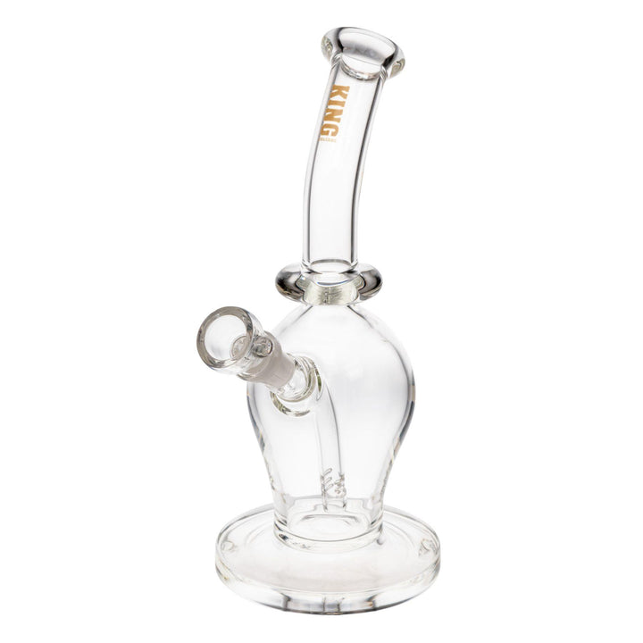 "Gold King Volcano Fixed Flare Bubbler on a white background," - Up N Smoke.