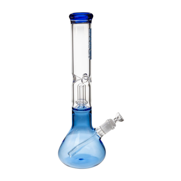 "Right-side view of a blue King Volcano 50mmx15in Single Wrap Beaker," - Up N Smoke.