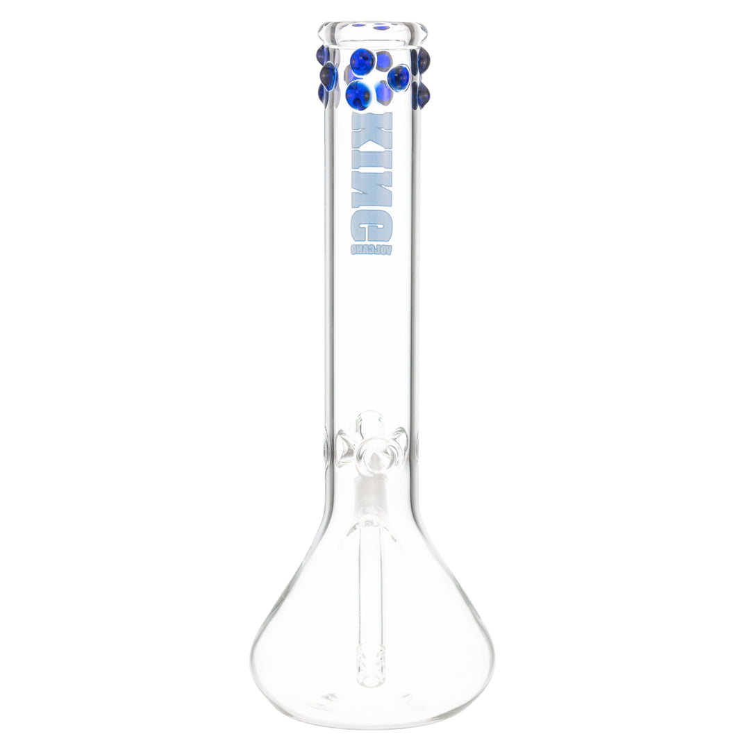 The King Volcano 50mm x 15in Dotted Beaker Blue back  - Up N Smoke