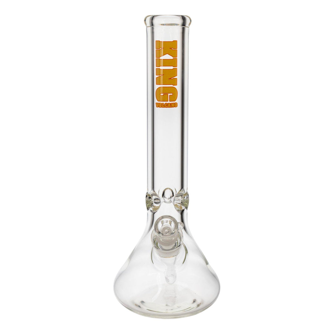 "Front of a King Volcano 50mmx15in with a yellow logo decal near the mouthpiece," - Up N Smoke.