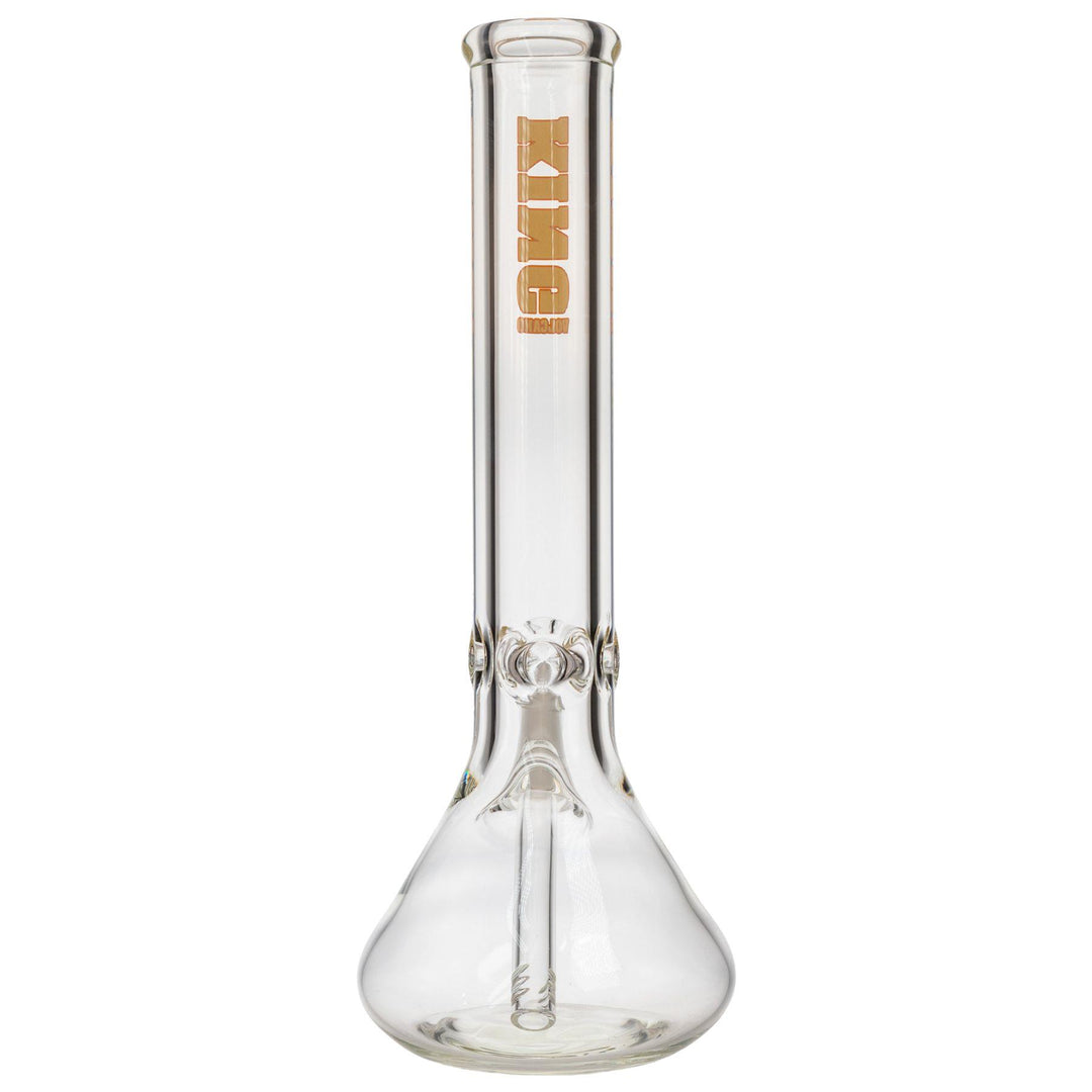 "Back of a King Volcano 50mmx15in Beaker Water Pipe on a white background," - Up N Smoke