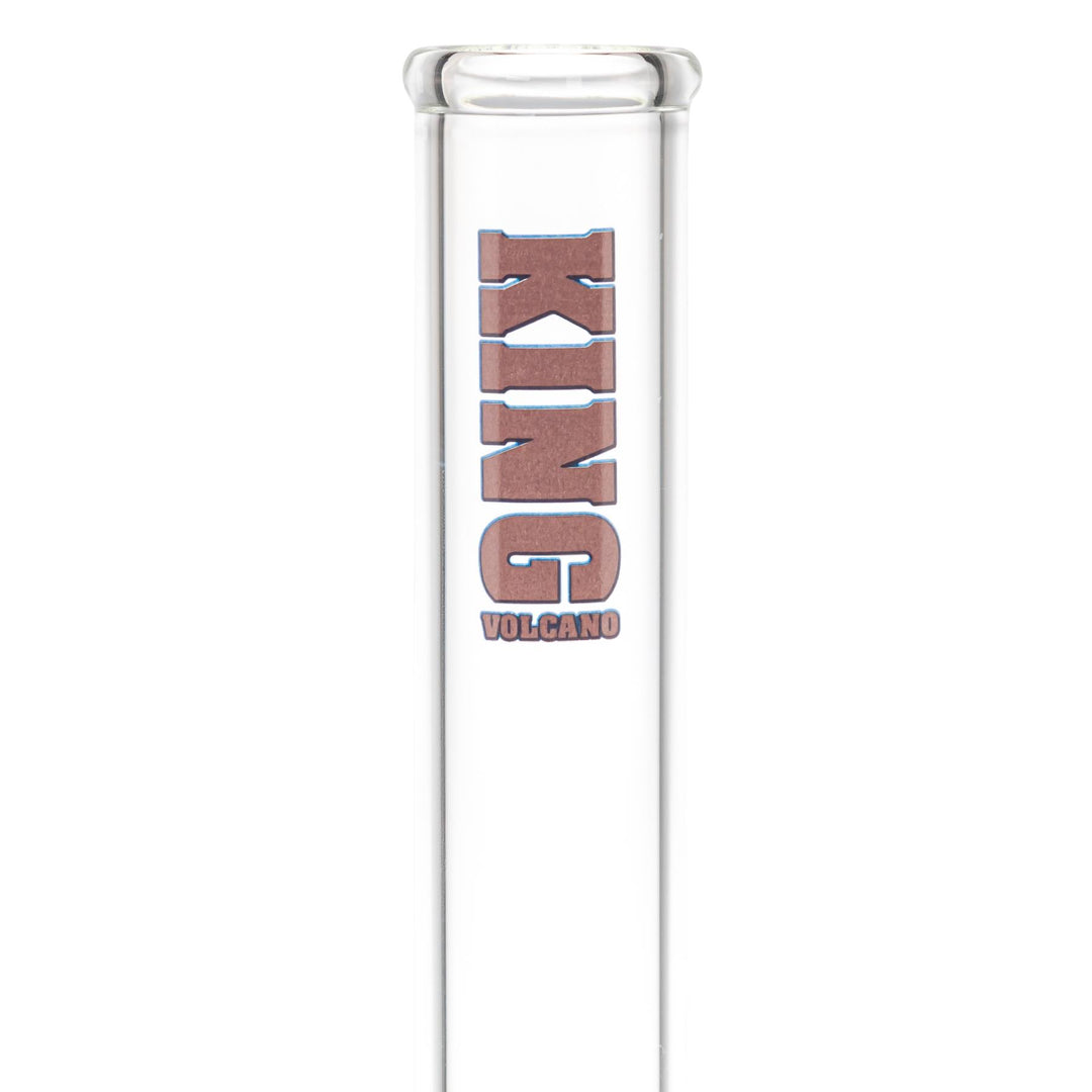 The KV 50mm x 15” Flare Slide Water Pipe Purple Color close-up angle - Up N Smoke