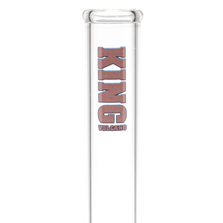 The KV 50mm x 15” Flare Slide Water Pipe Purple Color close-up angle - Up N Smoke