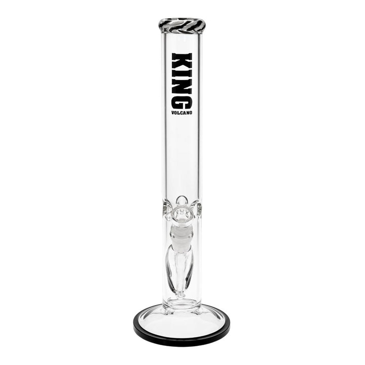 KV 50mmX15” Flare Water Pipe black color photo displayed on a white background front angle - Up N Smoke