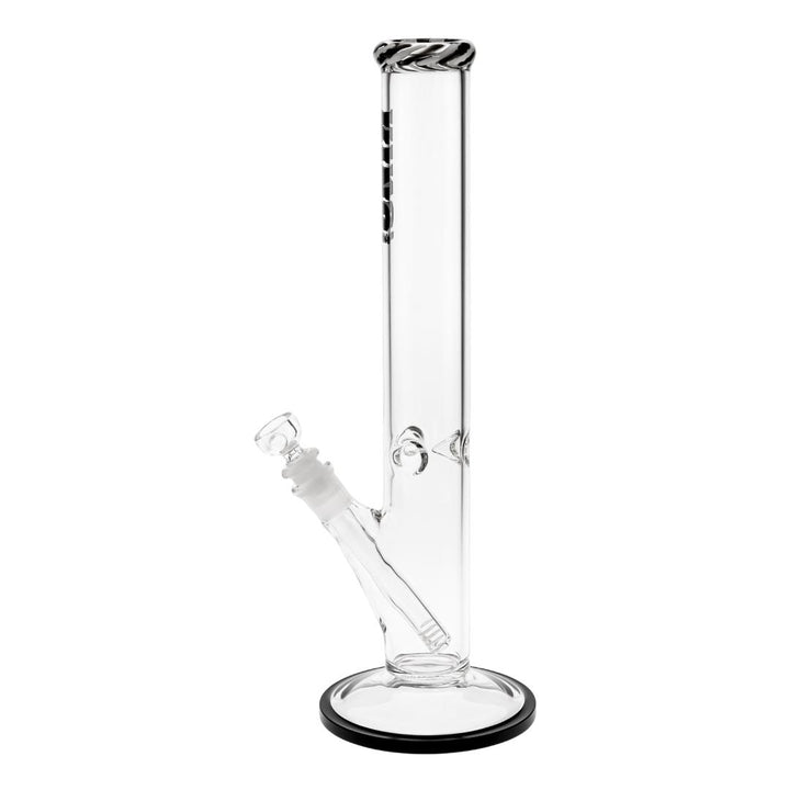KV 50mmX15” Flare Water Pipe black color photo displayed on a white background left angle - Up N Smoke