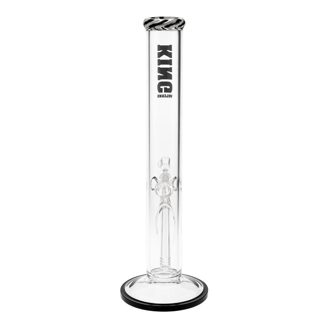 KV 50mmX15” Flare Water Pipe black color photo displayed on a white background back angle - Up N Smoke