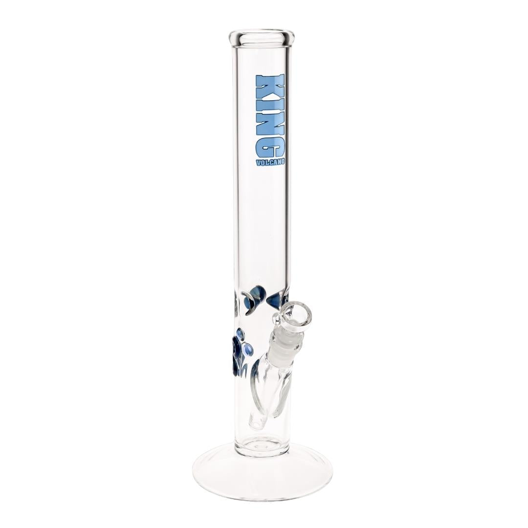 KV 50mmX15” Flare Water Pipe blue color photo displayed on a white background - Up N Smoke