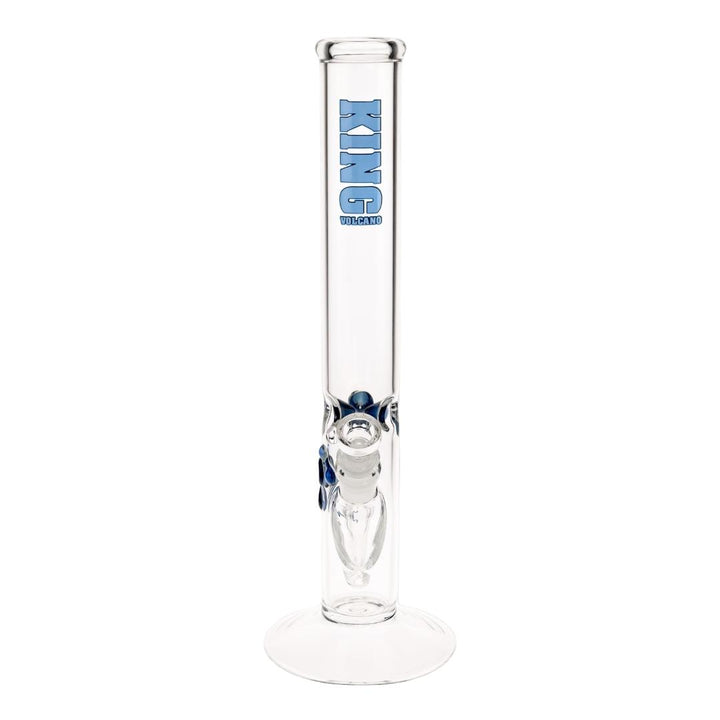 KV 50mmX15” Flare Water Pipe blue color photo displayed on a white background front angle - Up N Smoke