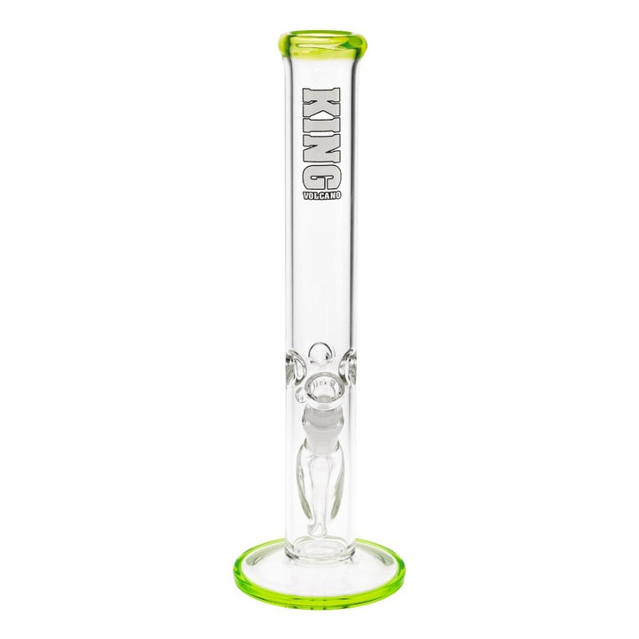 KV 50mmX15” Flare Water Pipe green color photo displayed on a white background front angle - Up N Smoke