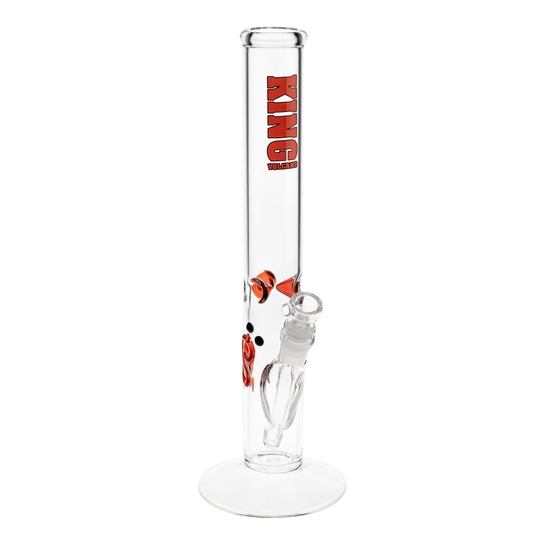 KV 50mmX15” Flare Water Pipe red color photo displayed on a white background - Up N Smoke
