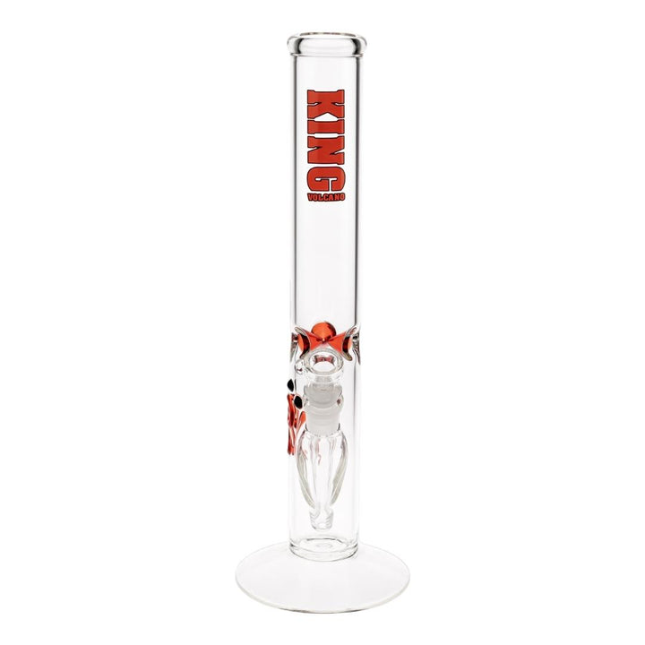 KV 50mmX15” Flare Water Pipe red color photo displayed on a white background front angle - Up N Smoke