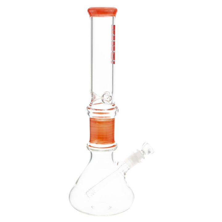 The KV 50mm x 15in Grip Water Pipe Red left angle - Up N Smoke 
