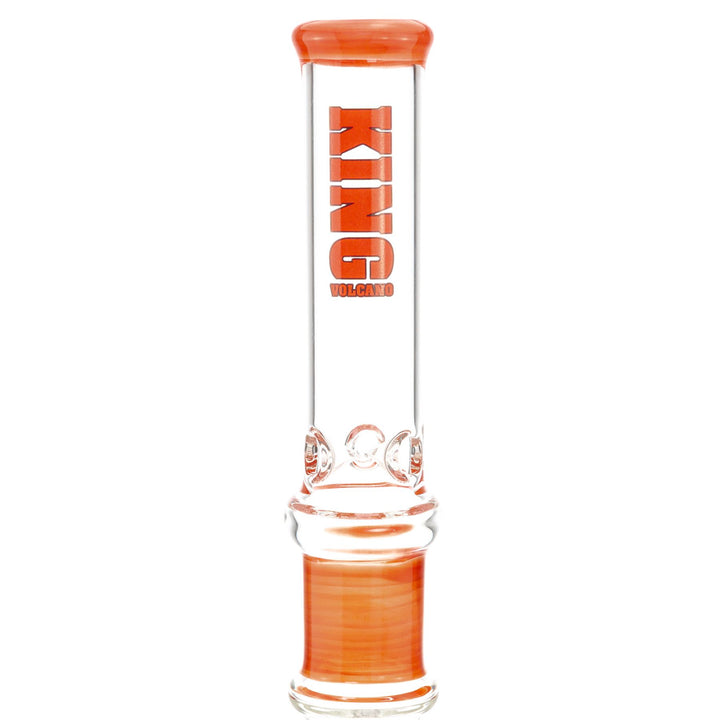 The KV 50mm x 15in Grip Water Pipe Red detailed angle - Up N Smoke 