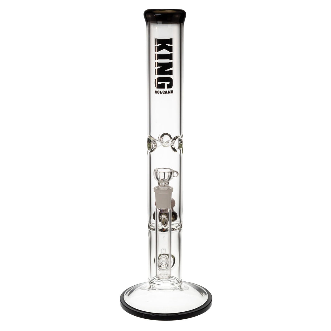 "Front-view of a black King Volcano 50mmx16.5in Flare Inline," - Up N Smoke.