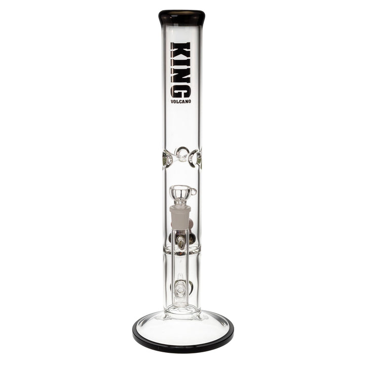 "Front-view of a black King Volcano 50mmx16.5in Flare Inline," - Up N Smoke.