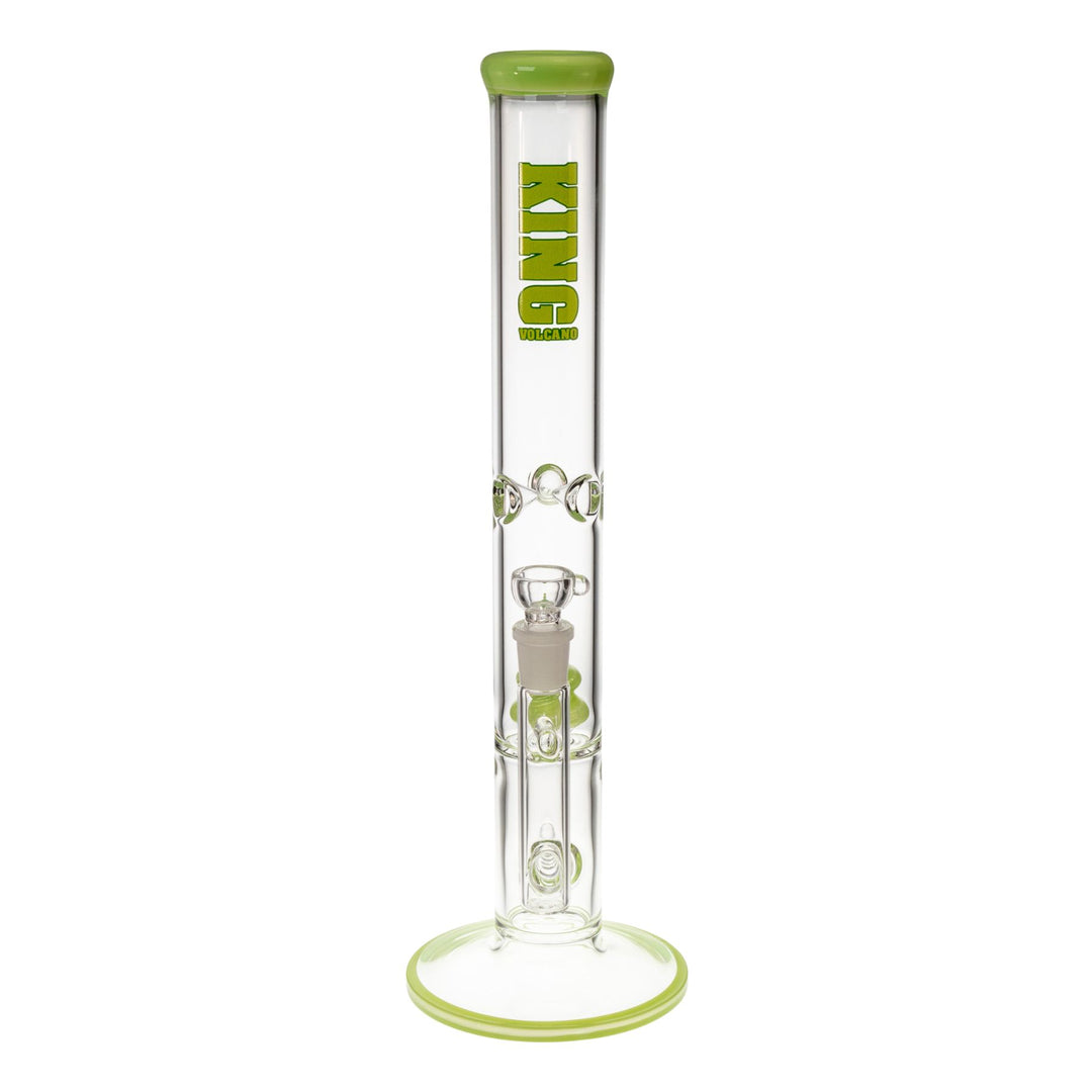 "Front-view of a King Volcano 50mmx16.5in Flare Inline on a white background," - Up N Smoke.