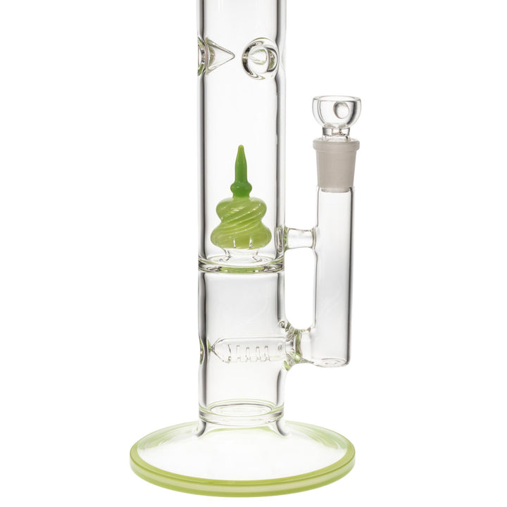 "Close-up of the interior of a King Volcano 50mmx16.5in Fixed Flare Inline," - Up N Smoke.