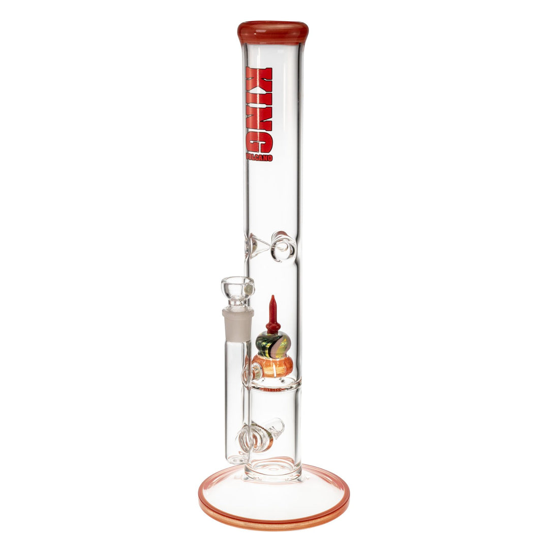 "Side angle of a King Volcano 50mmx16.5in Fixed Flare Inline," - Up N Smoke.