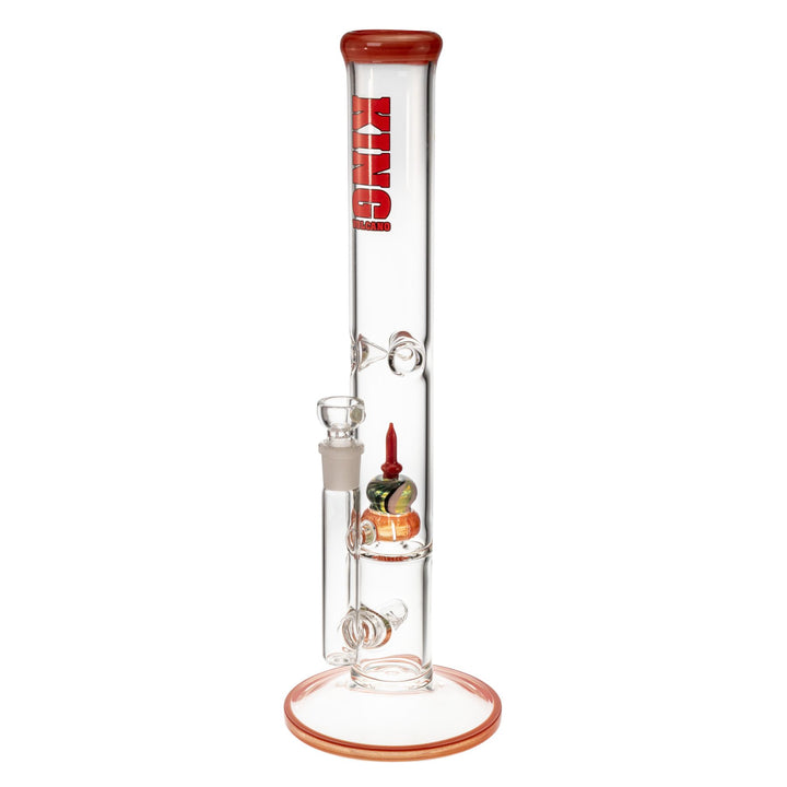 "Side angle of a King Volcano 50mmx16.5in Fixed Flare Inline," - Up N Smoke.