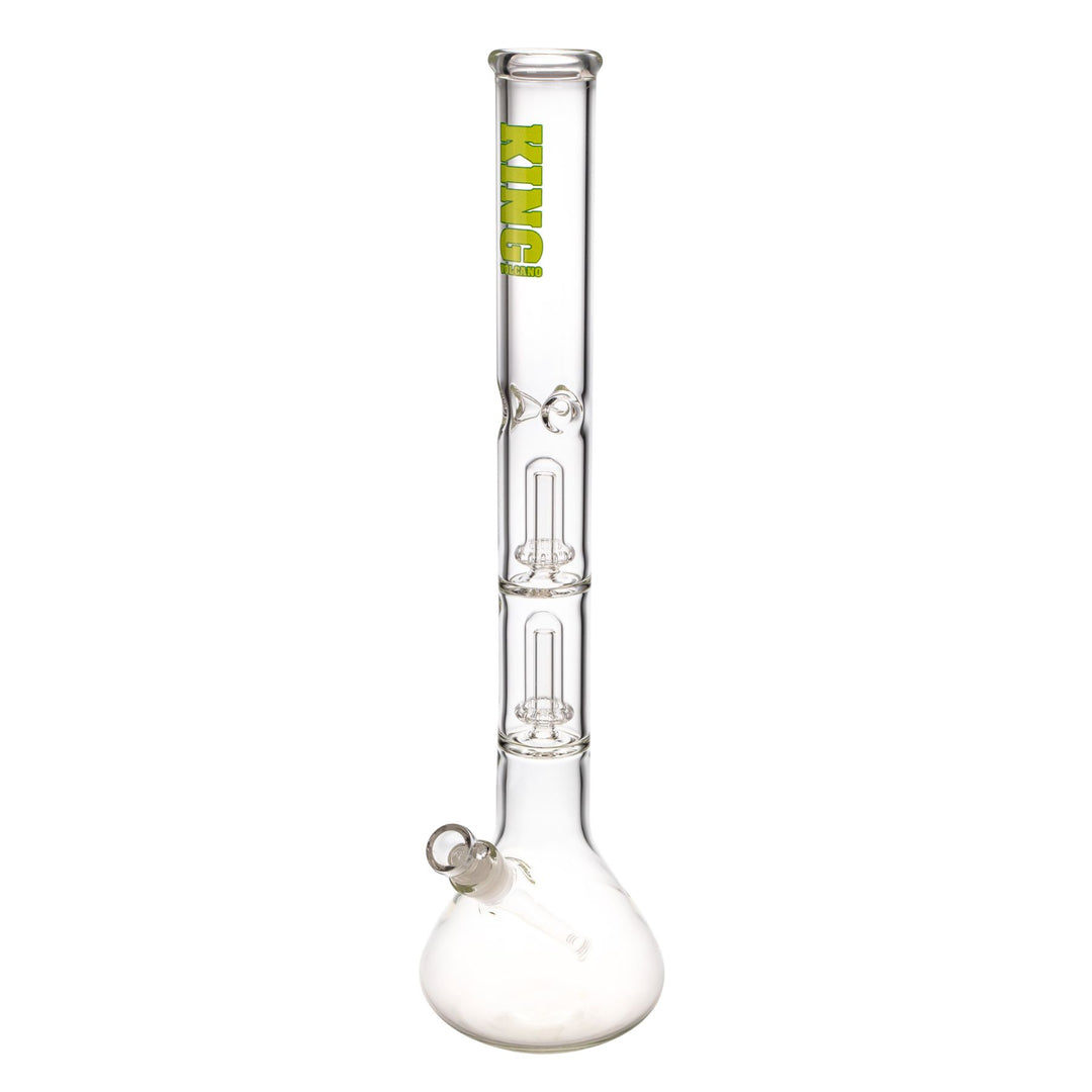 "Green King Volcano 50mmx20in Double Beaker on a white background," - Up N Smoke.