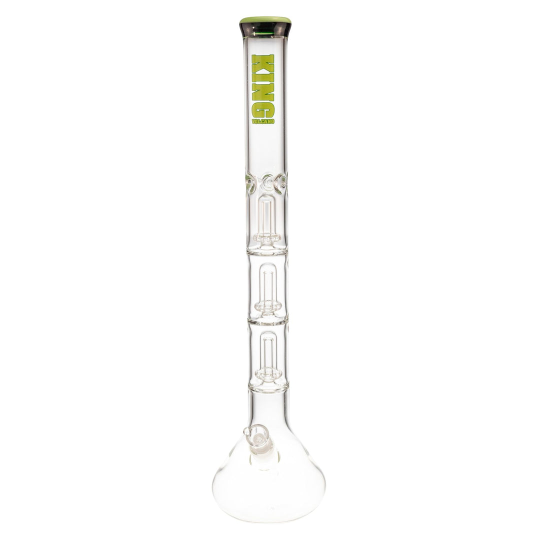 "Front of a King Volcano 50mmx23in Triple Wrap Beaker water pipe," - Up N Smoke.