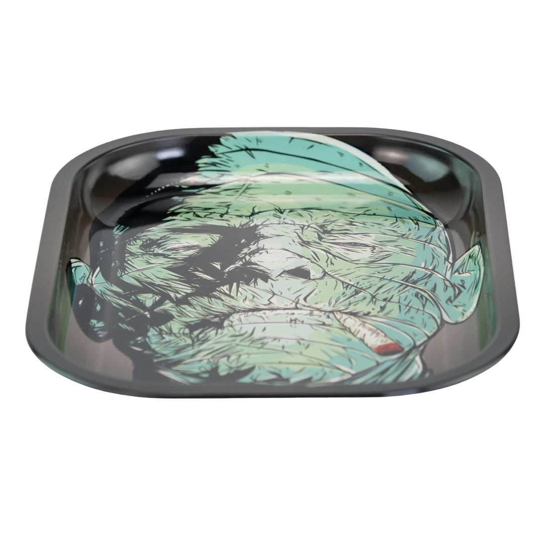 KYC Mummyjuana Rolling Tray Side Angle - Up N Smoke