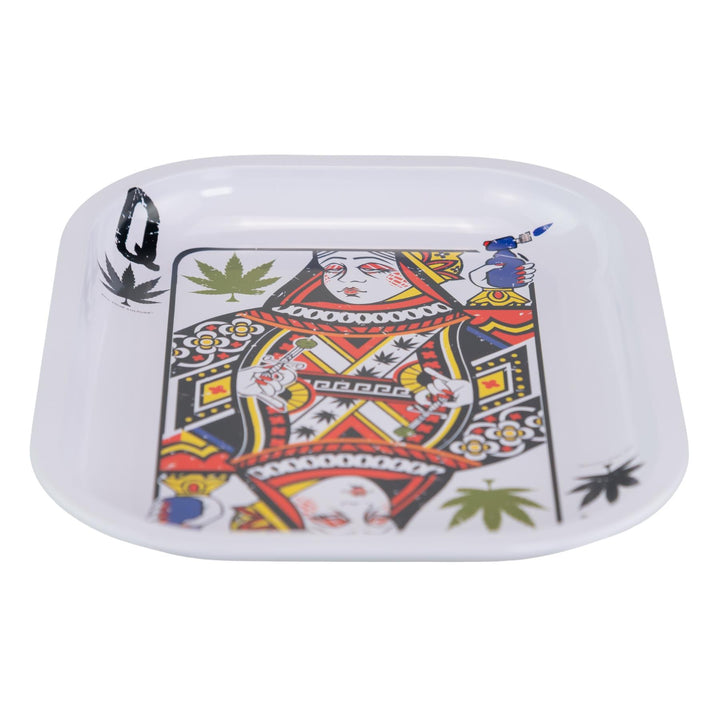 KYC Queen of Concentrates Rolling Tray Side Angle - Up N Smoke