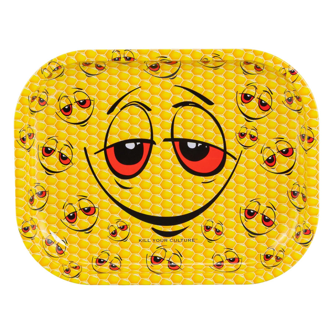 KYC Smiley Rolling Tray - Up N Smoke