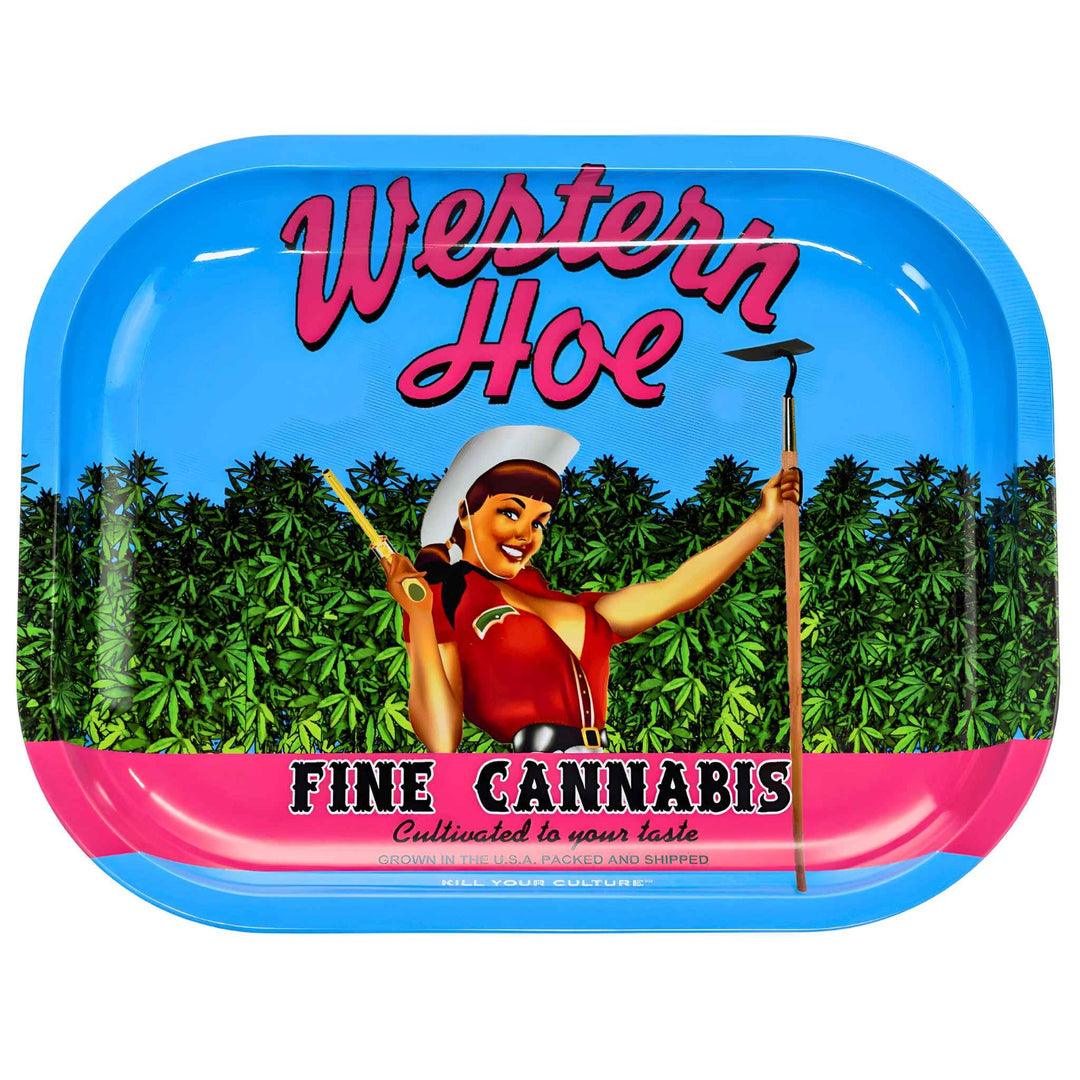 KYC Western Hoe Rolling Tray - Up N Smoke