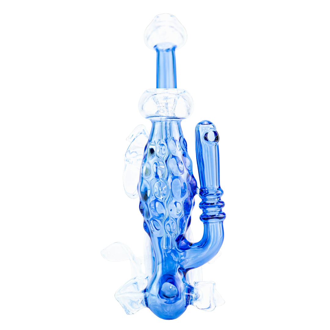 Kappen Standing Sidecar Rig Blue color on a white background back angle - Up N Smoke