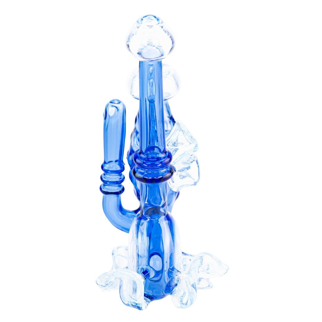 Kappen Standing Sidecar Rig Blue color on a white background front angle - Up N Smoke