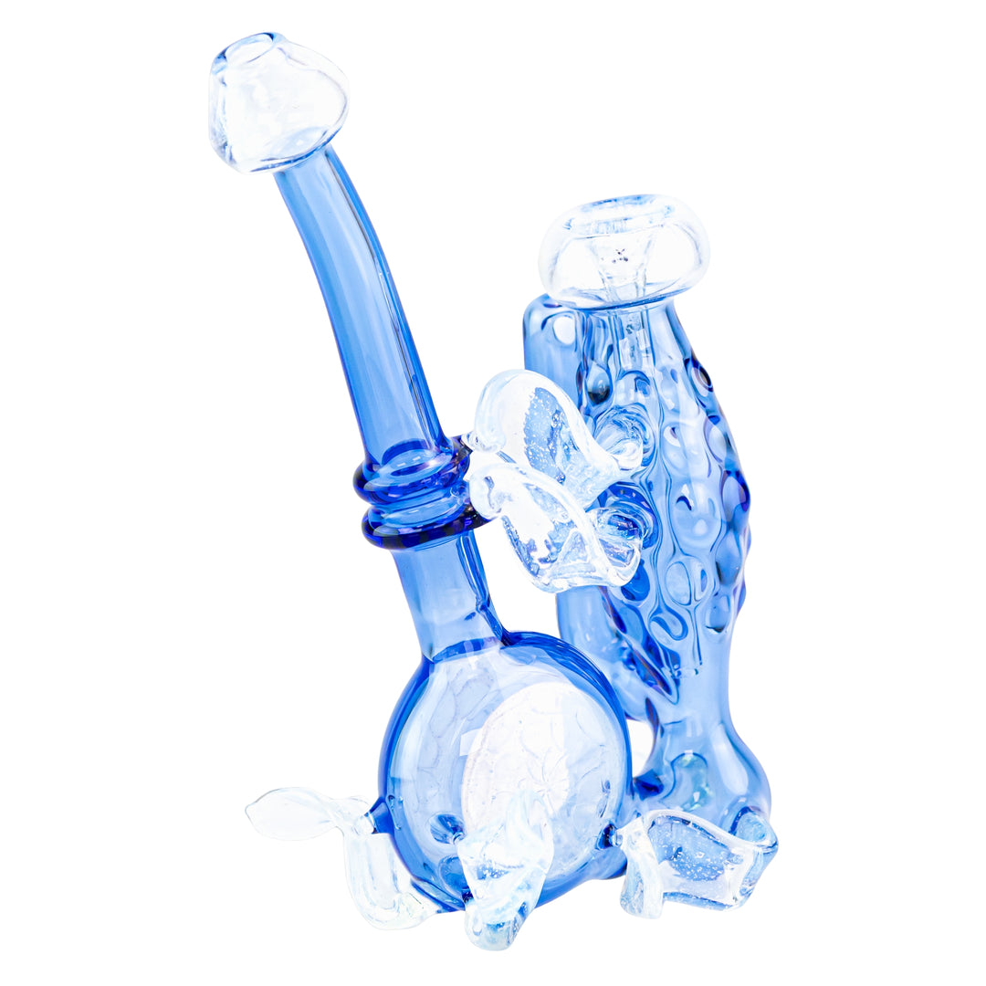 Kappen Standing Sidecar Rig Blue color on a white background slight left angle - Up N Smoke