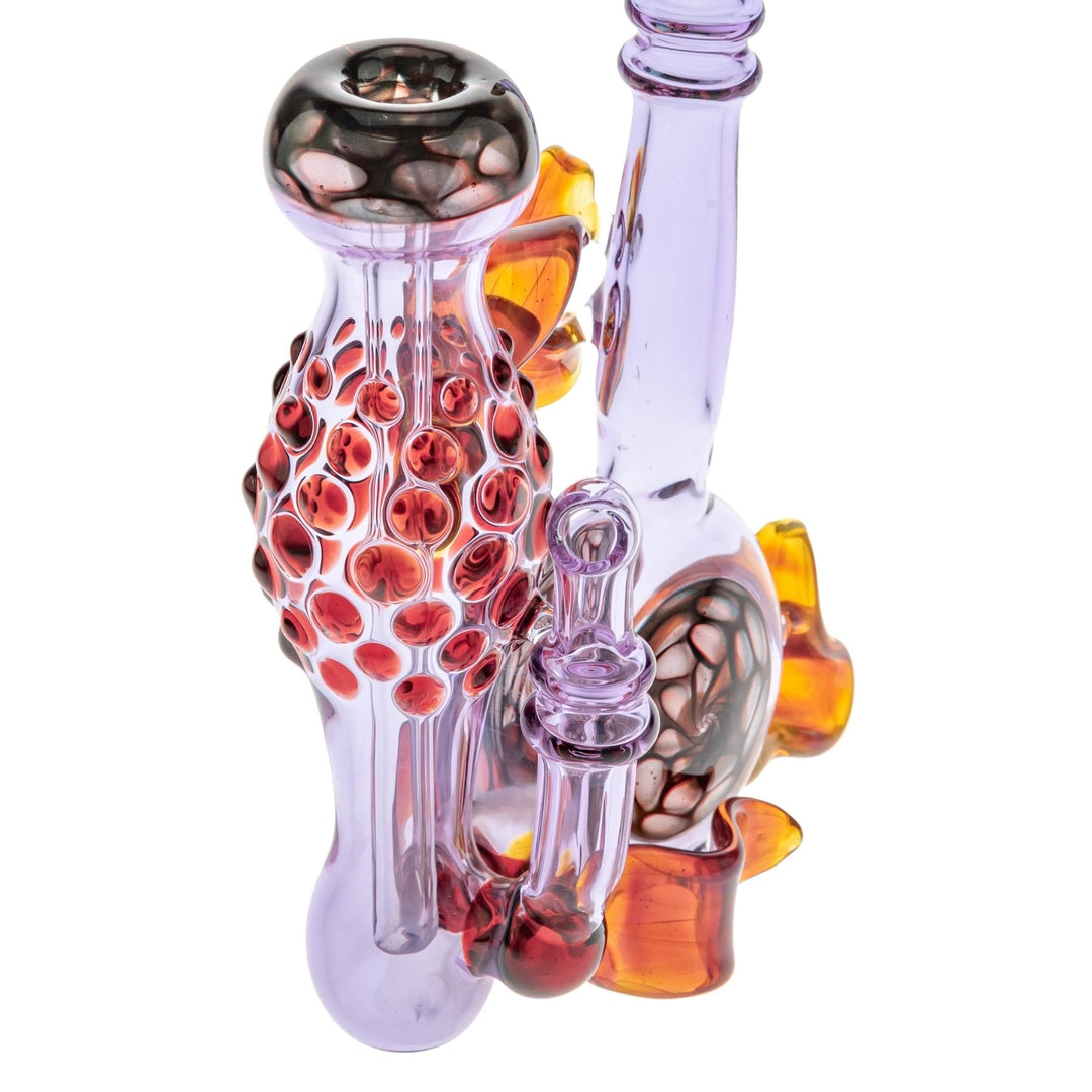 Kappen Standing Sidecar Rig Purple color on a white background close-up on bowl angle - Up N Smoke