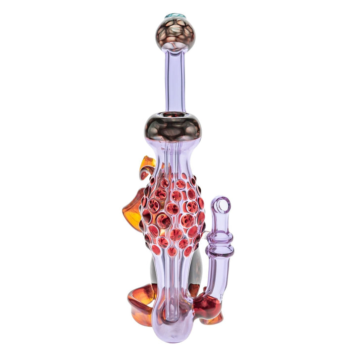 Kappen Standing Sidecar Rig Purple color on a white background back angle - Up N Smoke