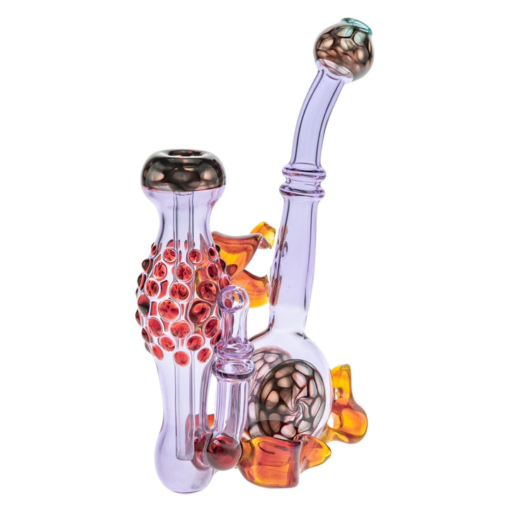Kappen Standing Sidecar Rig Purple color on a white background, slight back right angle - Up N Smoke