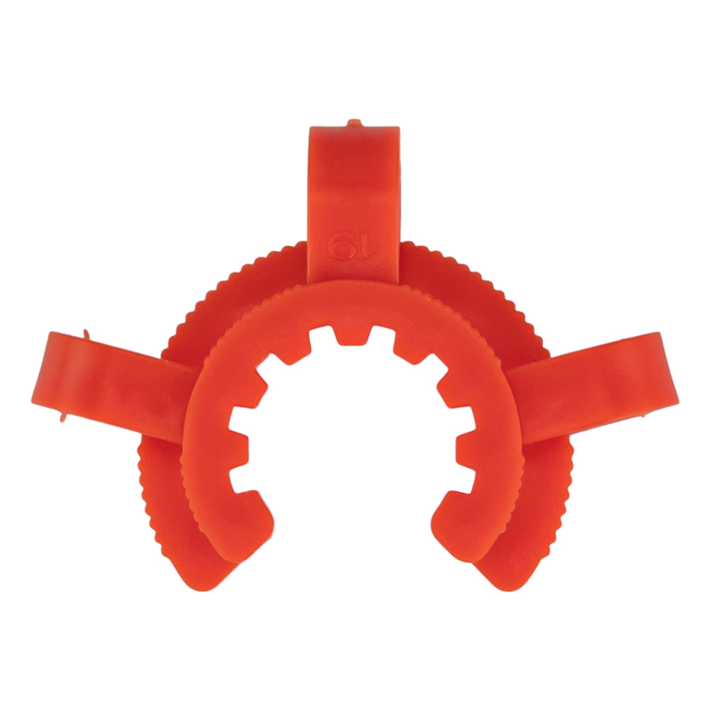Keck Clip 18mm red color displayed on a white background - Up N Smokes