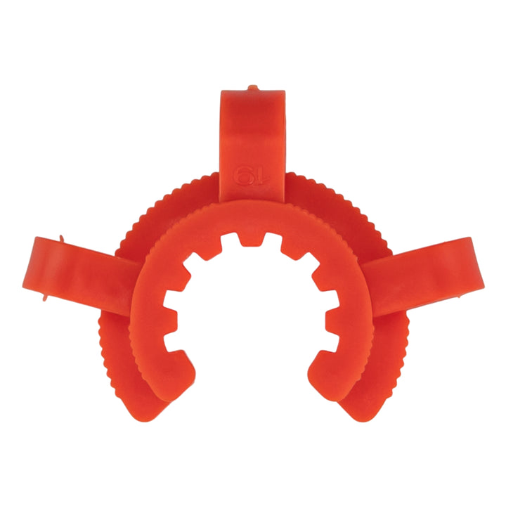 Keck Clip 18mm red color displayed on a white background - Up N Smokes