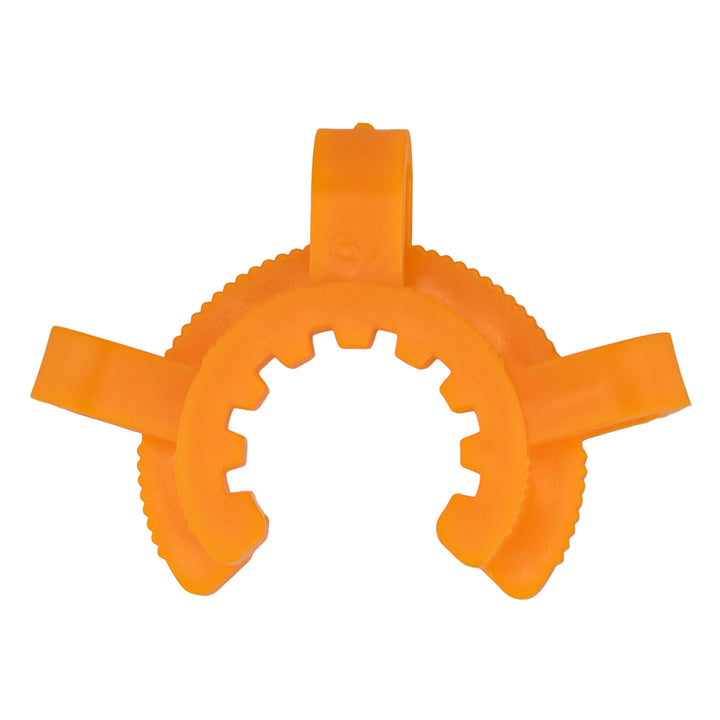 Keck Clip 18mm orange color displayed on a white background - Up N Smokes