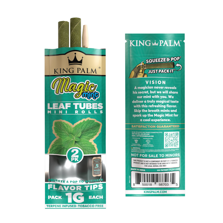 King Palm Mini 2pk Magic Mint  Flavor - Up N Smoke