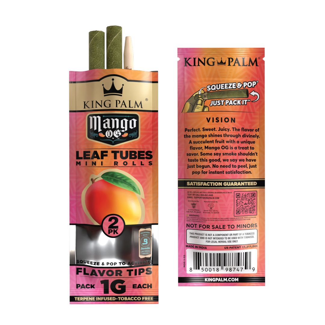 King Palm Mini 2pk Mango OG Flavor - Up N Smoke