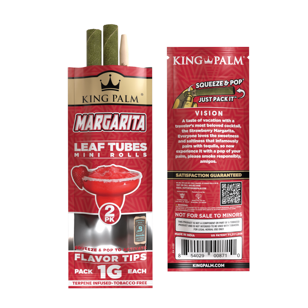 King Palm Mini 2pk Margarita Flavor - Up N Smoke